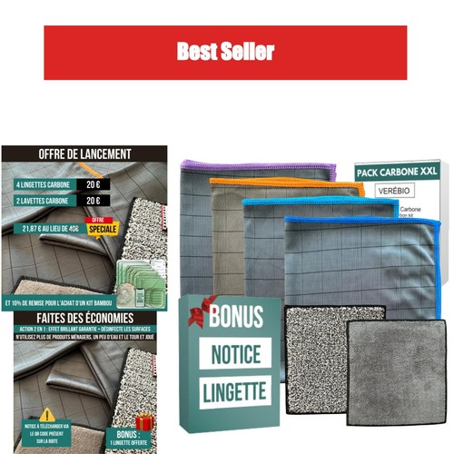 Kit chiffons microfibre - kit, 6